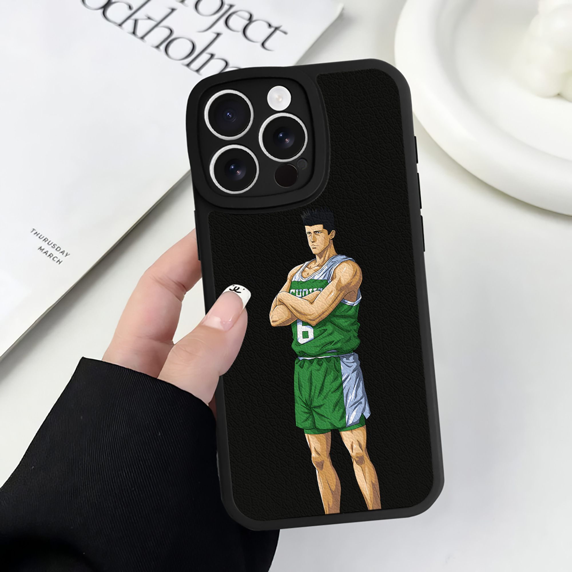 （画像用） SLAM DUNK／スラムダンク 【iPhone 16シリーズ対応】シリコンスマホケース（レザー調） 材質：シリコン